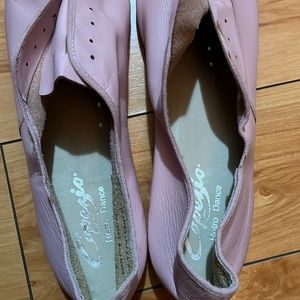 Pink Capezio dance flats, size 11.